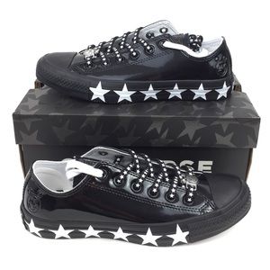 NEW Converse CTAS Ox Black Miley Cyrus Shoes Black
